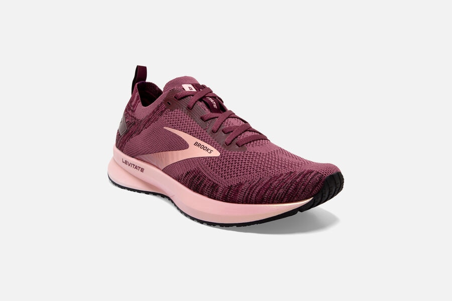 Brooks Levitate 4 Road Running Shoes Womens - Pink - SPLRT-5349